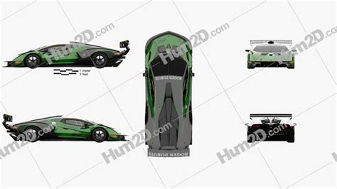 Lamborghini Essenza SCV12 2021 Blueprint in PNG - Download Vehicles ...