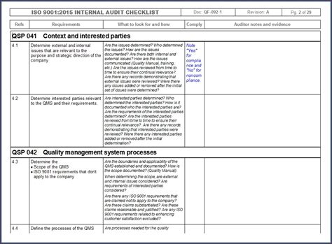 Internal Audit Schedule Template Iso 9001 2015 Templates 2 Resume Examples