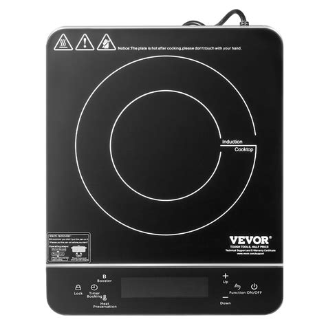 VEVOR Portable Induction Cooktop, 1500W Electric Induction Burner with