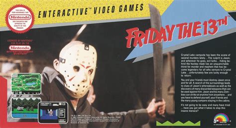 Friday The 13th 1989 Promotional Art Mobygames