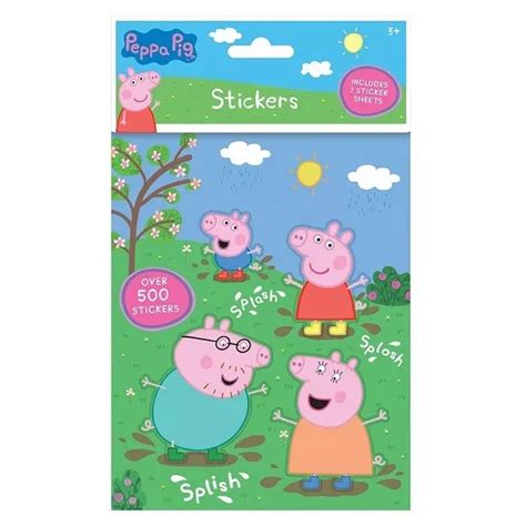 ENFANTS PEPPA PIG 500 Autocollants Amusant Fête Butin Sac Chaussettes