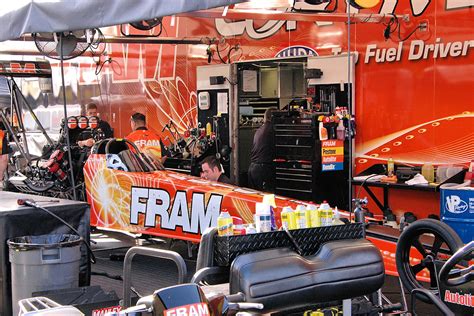 Racing Cory Mcclenathan S Fram Dragster Pit Area Lowaltidude