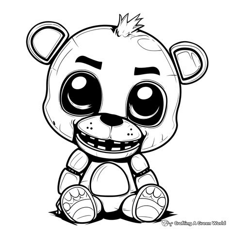 Freddy Fazbear Coloring Pages - Free & Printable!