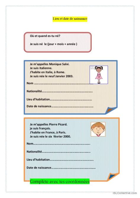 15 Dates Français FLE fiches pedagogiques pdf doc