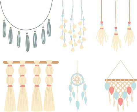 Set Of Hand Drawn Dreamcatchers With Feathers And Hearts Vector