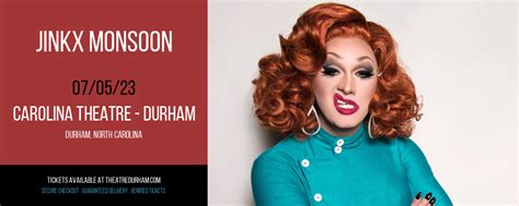 Jinkx Monsoon Tickets | 5th July | The Carolina Theatre