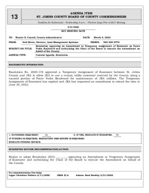 Fillable Online Resolution Approving An Amendment To Temporary