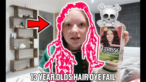 13 YEAR OLDS HAIR DYE FAIL OMG YouTube