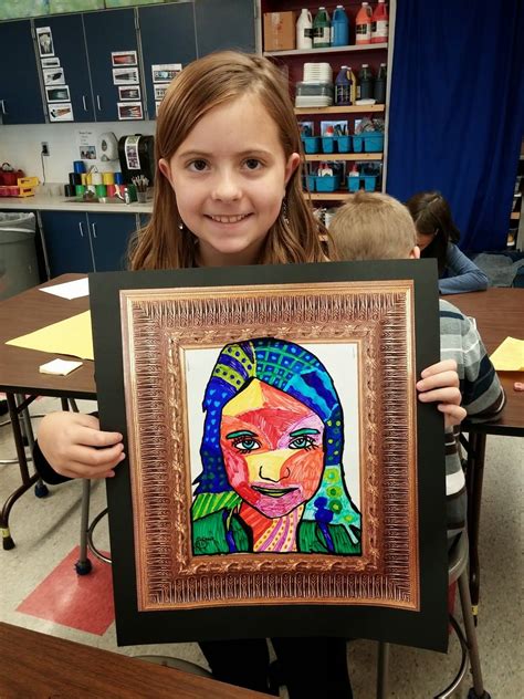 Fourth Graders Made These Neat Heather Galler Self Portraits We