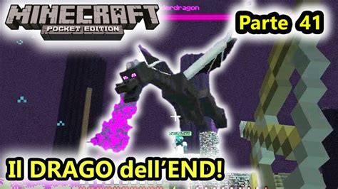 Minecraft PE Affrontiamo Il DRAGO Dell END Minecraft Minecraft