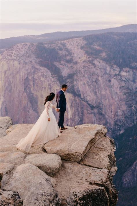 Glacier Point Adventure Wedding At Yosemite National Park California