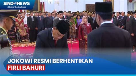 Tok Jokowi Resmi Berhentikan Firli Bahuri Sebagai Ketua KPK SINDOnews TV