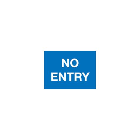 Sitesafe No Entry Post Fix Class 2 Reflective Aluminium Sign 600mm X