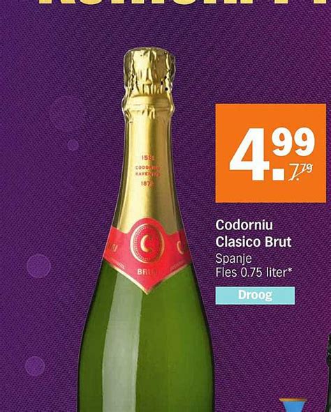 Codorniu Clasico Brut Aanbieding Bij Albert Heijn Folders Nl