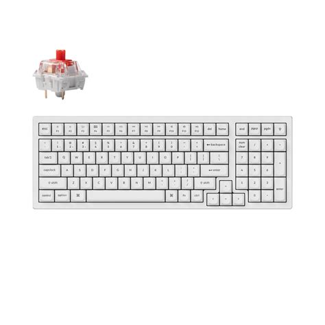 Геймърска Механична клавиатура Keychron K4 Pro White Hot-Swappable Ful ...