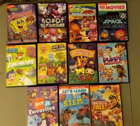 11 Dvd Nickelodeon Patrol Blues Clues Bob Léponge Backyardigans