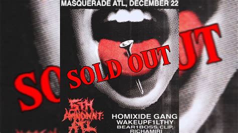 Homixide Gang The Masquerade 5th Amndmnt Atl Live Atlanta Ga