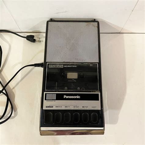 Vintage Panasonic Portable Cassette Tape Recorder RQ 309DS With Power