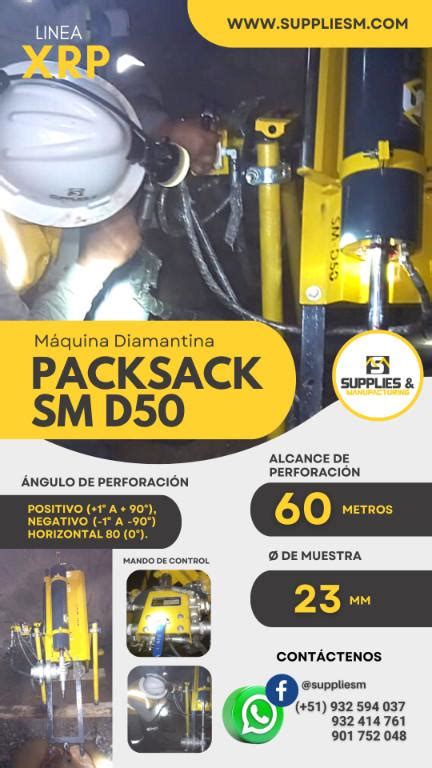 Máquina Neumática Packsack Para La Exploración Y Perforación Lima