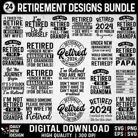 Funny Retirement Svg Bundle Officially Retired Png Funny