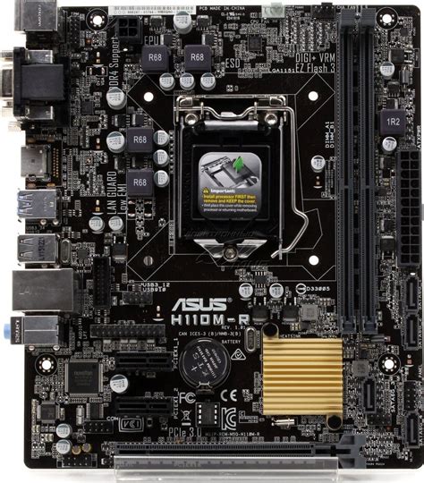 Материнская плата s-1151 H110 Asus H110M-R/C/SI mATX купить | Elmir ...
