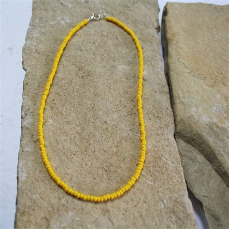 Yellow Necklace Etsy