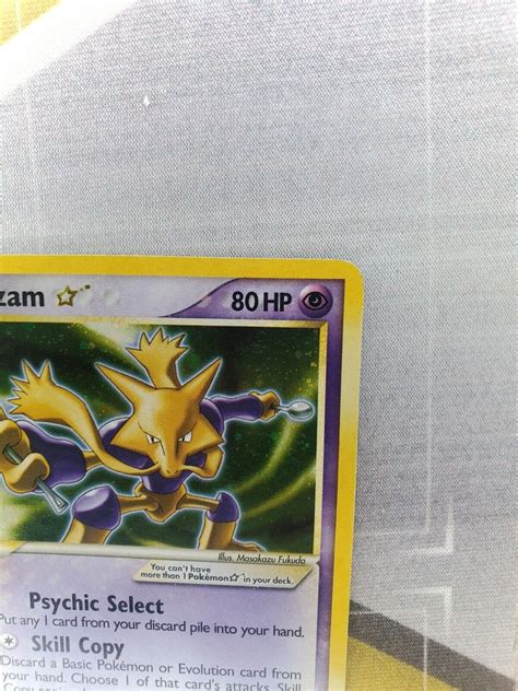 Mavin Alakazam Gold Star Shiny 99 100 EX Crystal Guardians Pokemon