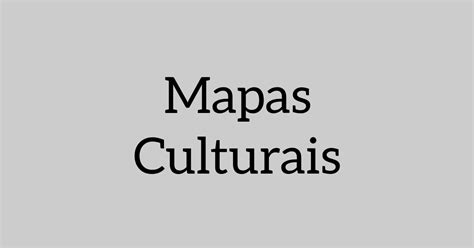 Mapas Culturais Certificado