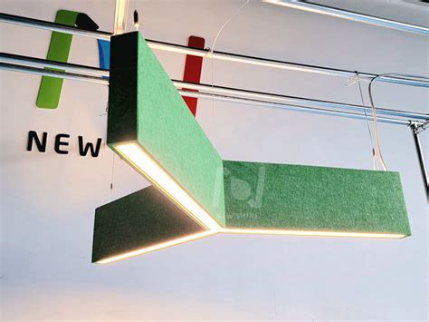 Acoustic Linear Light Y Shape Office Pendant Light Ll0190udsac 140wy