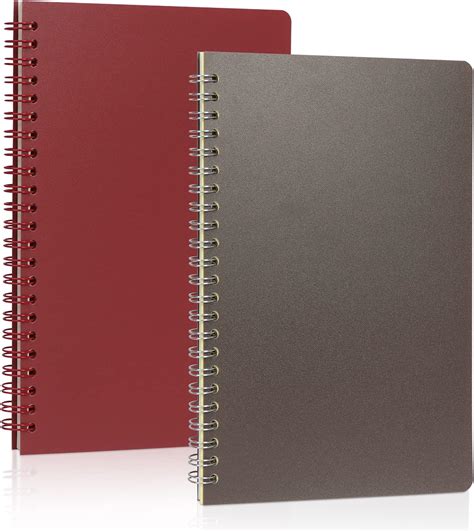 Songaa 2 Pack Spiral Notebook A5 Size College Ruled Spiral Notebook