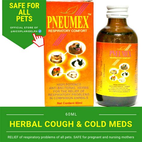 Pneumex Antibacterial for Cough and Cold Fast Relief on Dogs, Cats ...