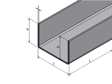 Profil En U En Acier Inoxydable Pli E Fois Surface S Lectable