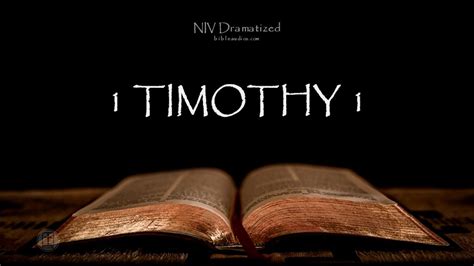 1 Timothy 1 Niv Dramatized Audio Bible Meditations To Relax And