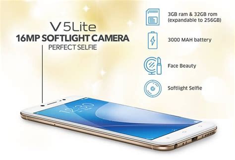 Vivo V5 Lite Launched In The Philippines Priced At Php9990 Perfect