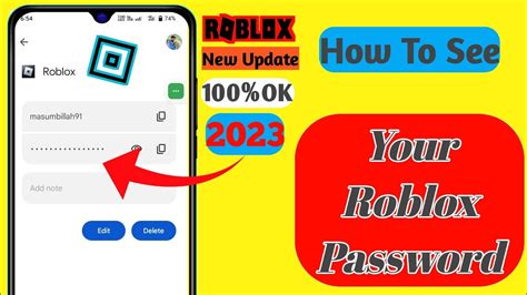 How To See Your Roblox Password In Mobile 2023 YouTube