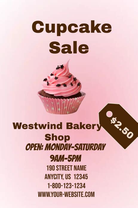 Copy Of Cupcake Sale Template Postermywall