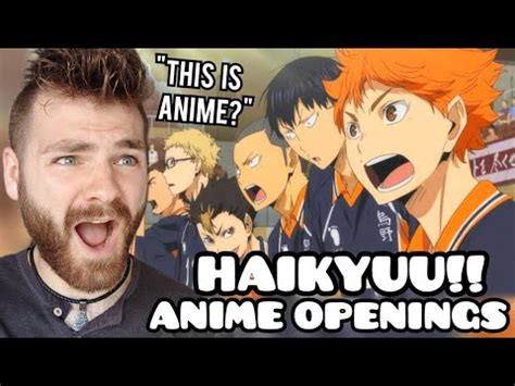 First Time Reacting To Haikyuu Openings Non Anime Fan