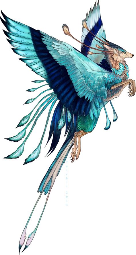 Indian Roller Feonix Adopt By Tatchit On DeviantArt Mythical