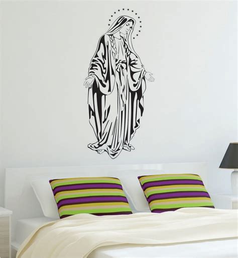 Virgin Mary Decal Sticker Wall Vinyl Art Religion God Jesus