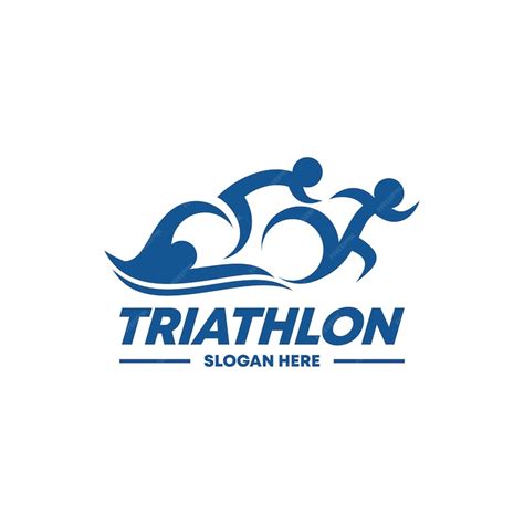 Premium Vector | Triathlon logo vector