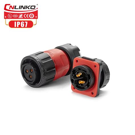 Cnlinko M20 3pin Quick Connect Wire Terminal Male Adapter Quick