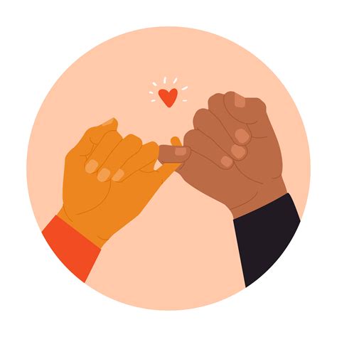 Hands Making Pinky Promise 1225836 Vector Art At Vecteezy