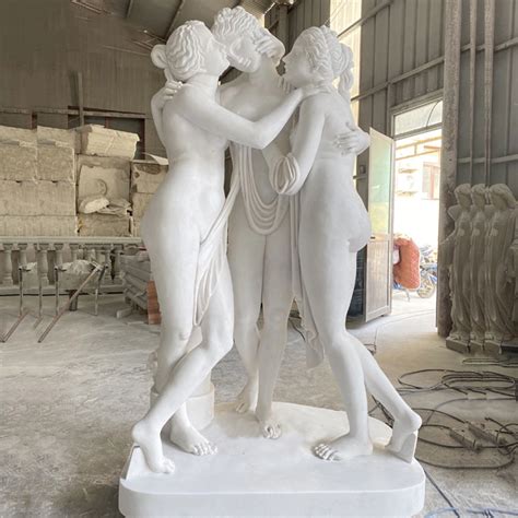 Handmade Female Statue Hand Carved Stone Sculpture Of A Naked Woman