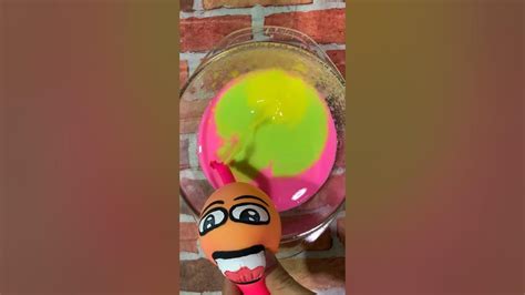 Mixing Slime🌈 With Funny🎈balloons Satisfying Slime Asmr Video Youtube