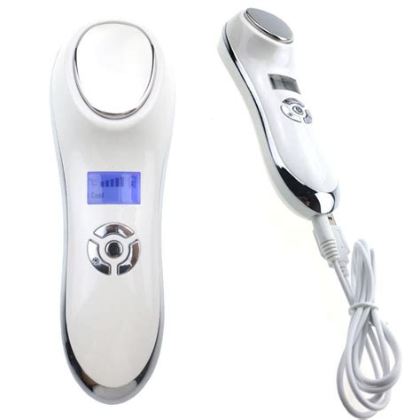 Ultrasonic Cryotherapy Hot Cold Hammer Facial Massager Skin Care Tighten Beauty Machine