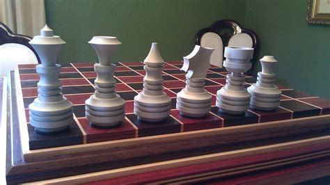 Custom Wood Chess Board with Custom Metal Pieces - Chess.com