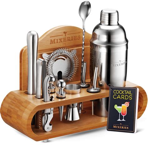 Buy Mixology Bartender Kit With Stand 18 Piece Bar Set Cocktail