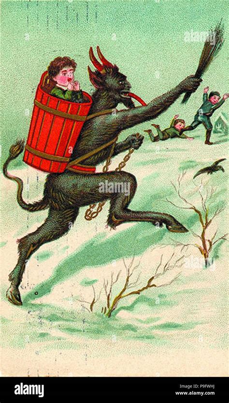 Ilustración Vintage Krampus Fotografía De Stock Alamy