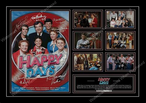 Happy Days Tv Series Limited Edition The Fonz Signed A4 Photographic