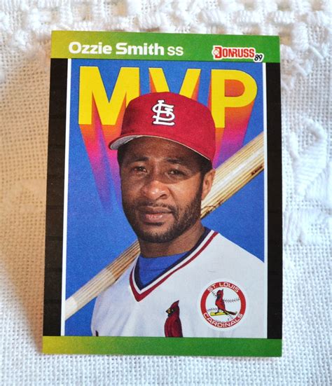 OZZIE SMITH BC14 Donruss MVP Baseball Card 1989 Mlb Cardinals Etsy